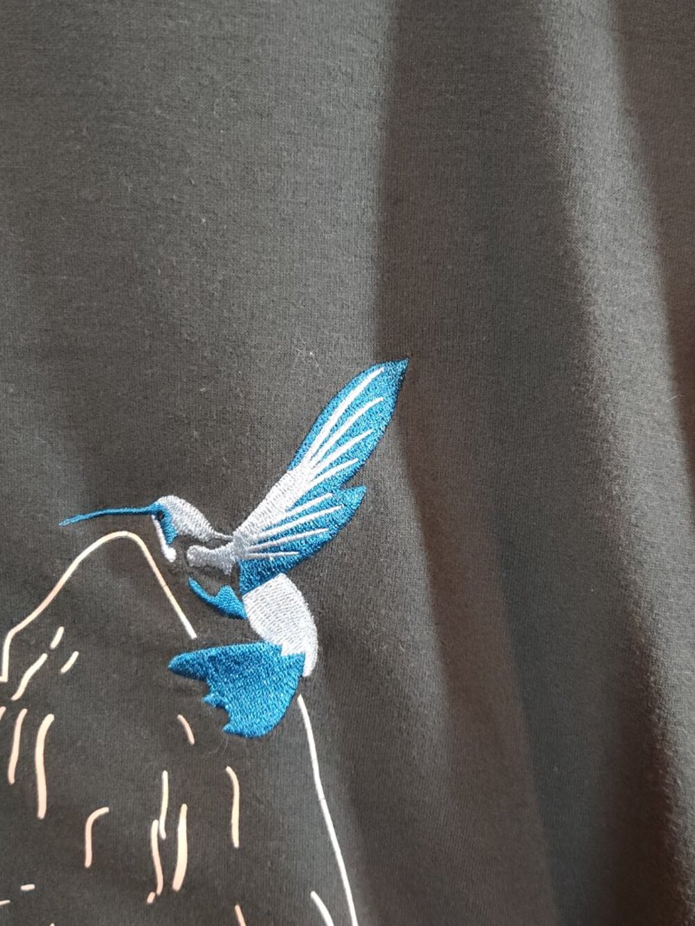YoungLA Embroidered Bird French Terry Muscle Tee Streetwear Contemporary Men's S - Picture 3 of 7